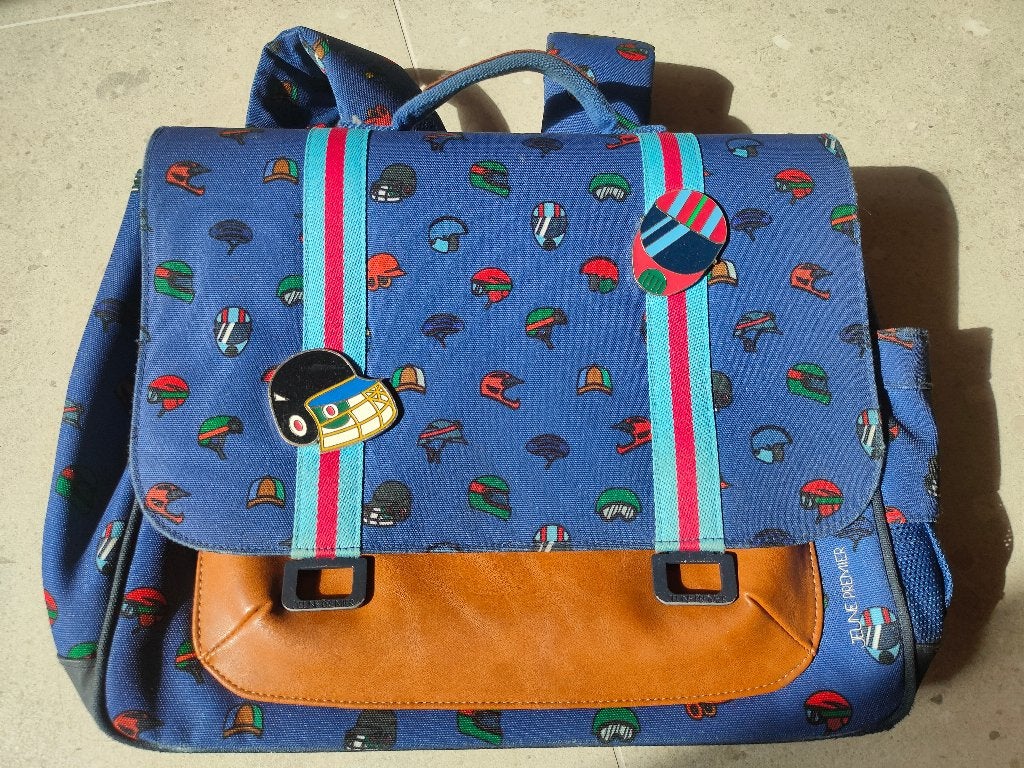 Schooltas Jeune Premier, Handtassen en Accessoires, Tassen | Schooltassen, Ophalen, Minder dan 30 cm, Blauw, Aktetas of Boekentas