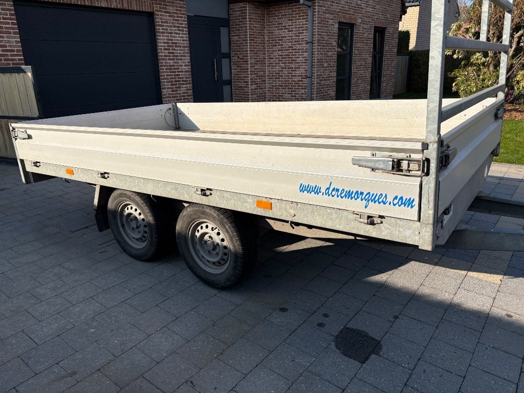 Remorque 2 essieux 2tonnes .3,35m x 1,80m, Ophalen, Gebruikt