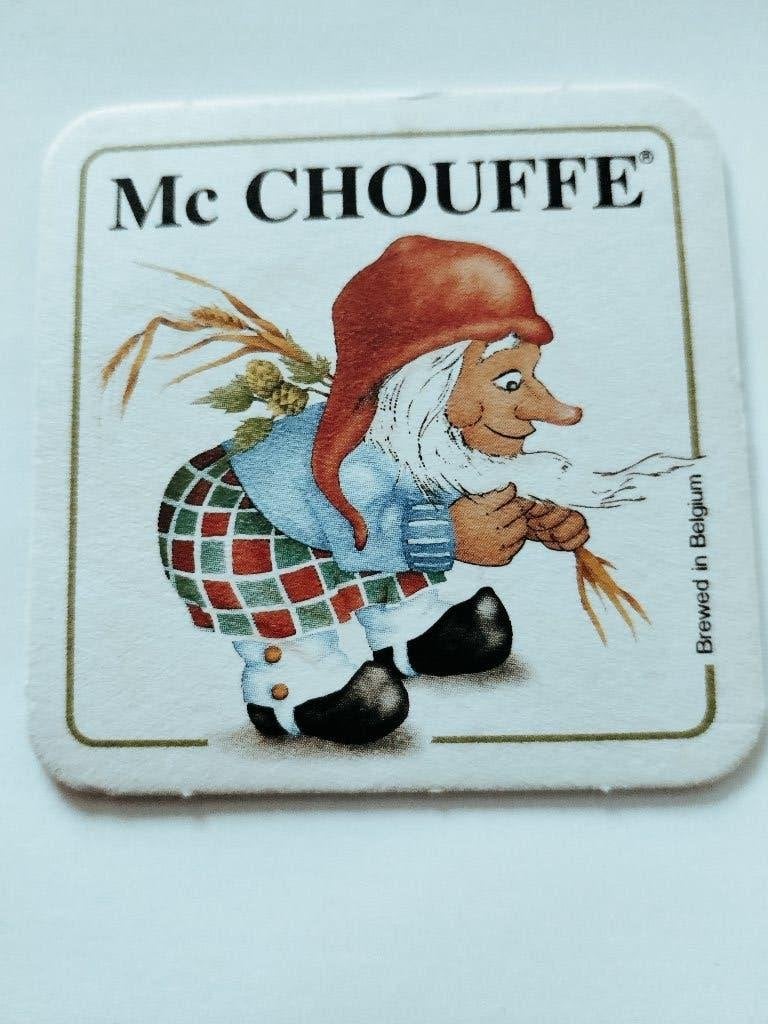 Bierviltje La Chouffe R/V, Verzamelen, Ophalen of Verzenden, Zo goed als nieuw, Viltje(s), Overige merken