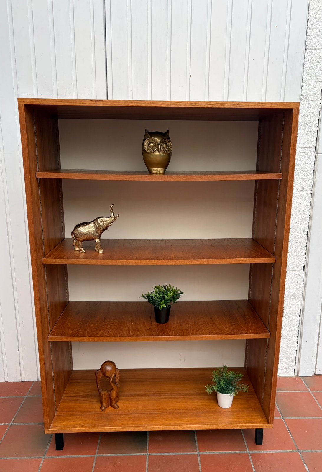 Vintage Scandinavische boekenkast, Huis en Inrichting, Ophalen, Gebruikt, Teakhout