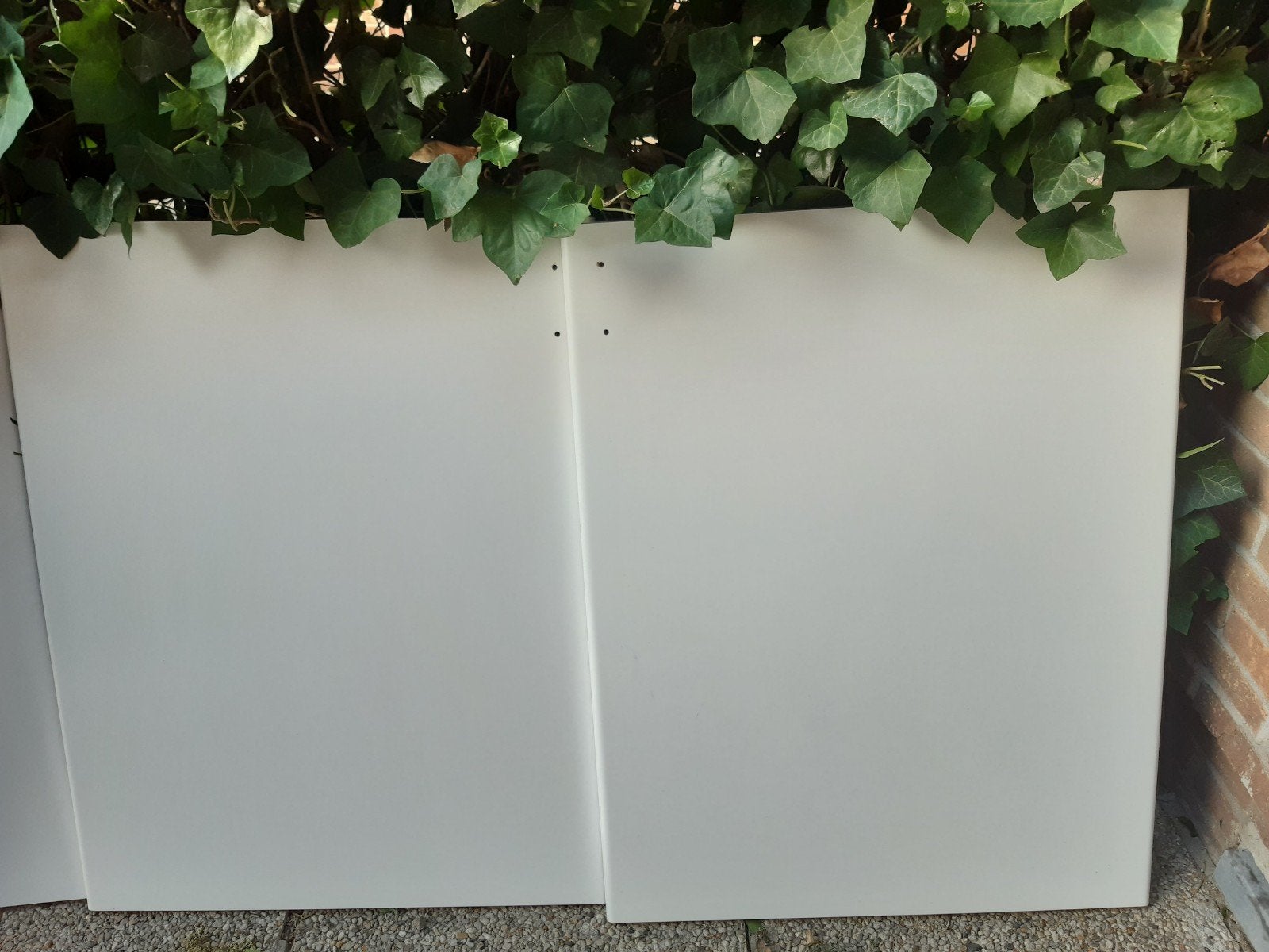 witte kastdeuren + handvat + scharnieren, Doe-het-zelf en Bouw, Platen en Panelen, Ophalen, Zo goed als nieuw
