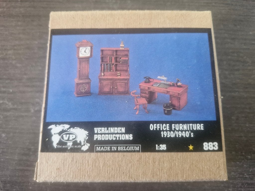 Verlinden 1/35 Office Furniture 1930/1940's, Enlèvement ou Envoi, Neuf, 1:35 à 1:50, Diorama
