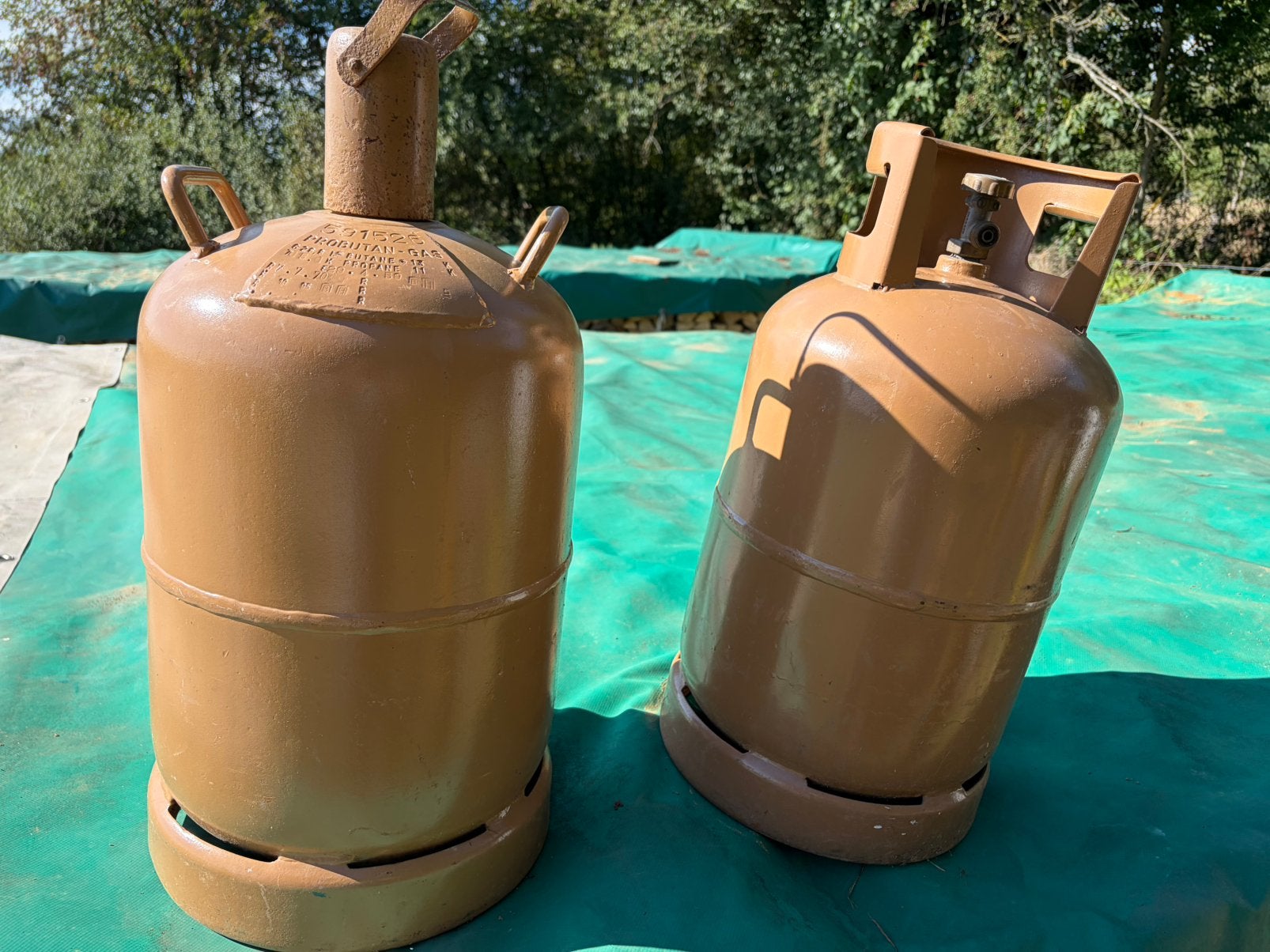 2 bouteilles de gaz vides (Propane / Butane), Enlèvement, Utilisé