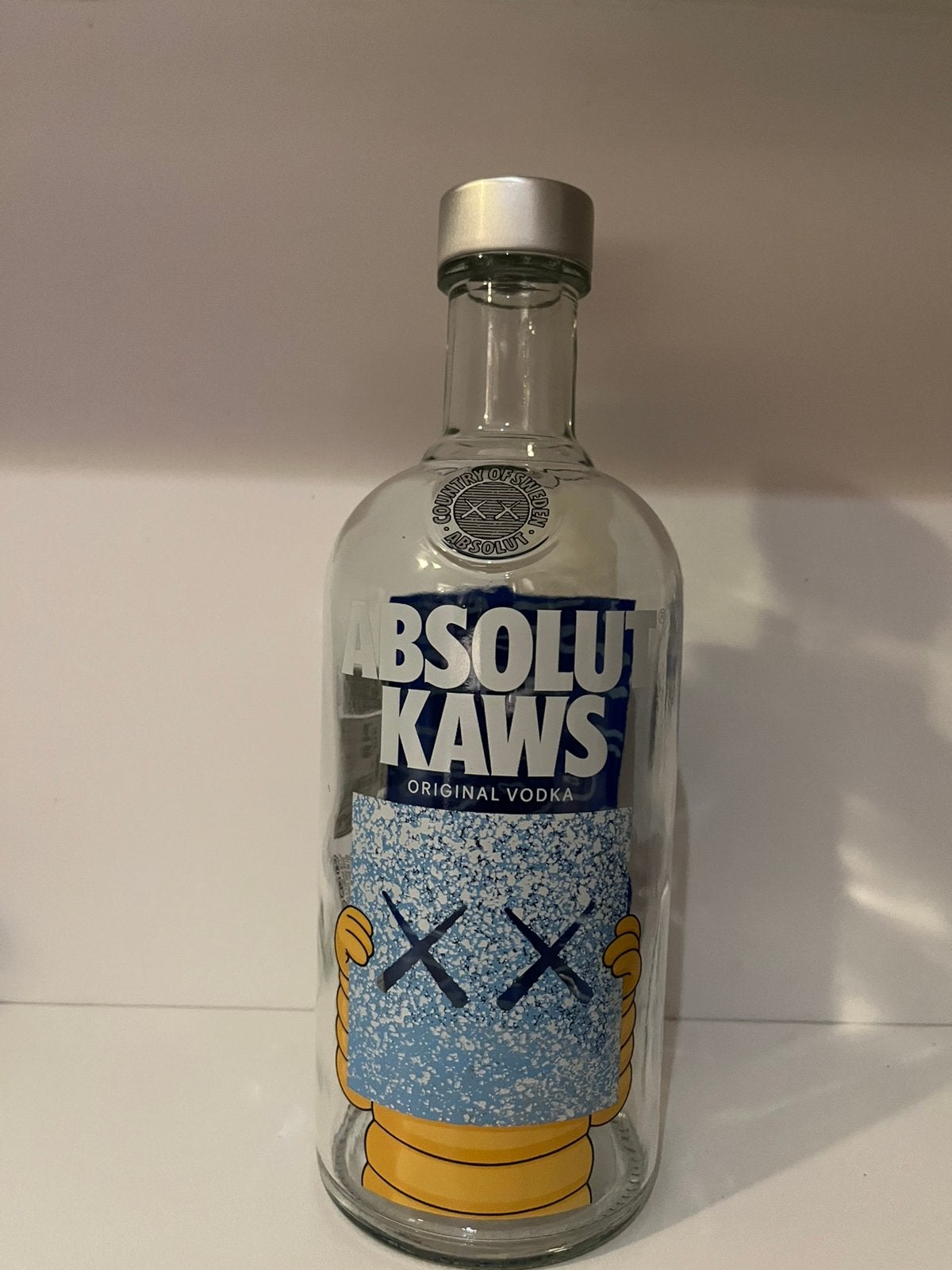 Absolut vodka KAWS gelimiteerde oplage lege fles, Collections, Enlèvement ou Envoi, Comme neuf