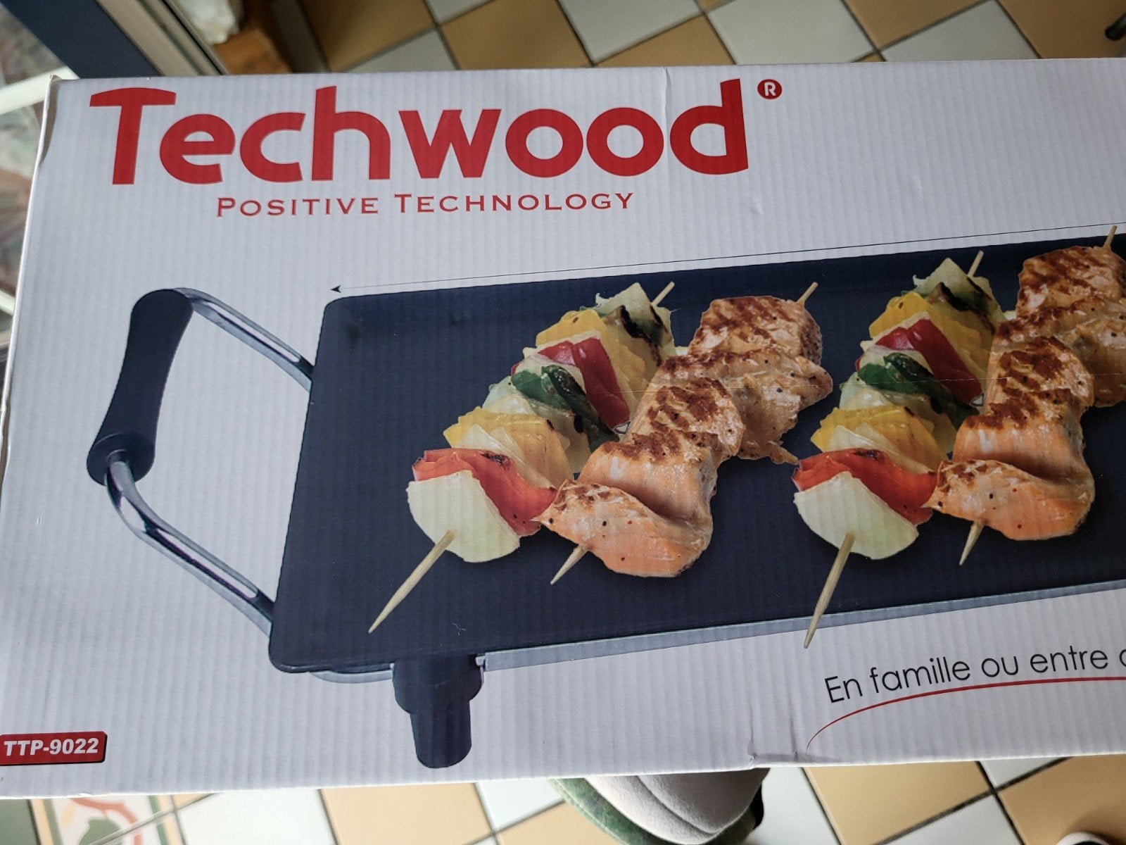 Techwood Teppanyaki - grill en plancha plaat - 87cm, Electroménager, Appareils à gourmet, Enlèvement, Neuf, 8 personnes et plus