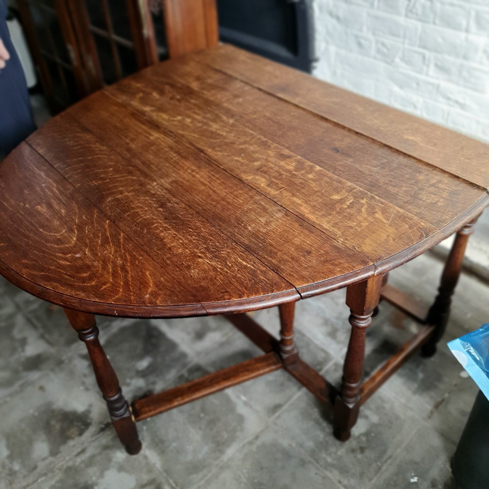 table ovale chêne, Antiquités & Art, Enlèvement