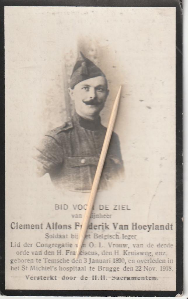 Oorlogsslachtoffer  1914-18 : Soldaat, Verzenden