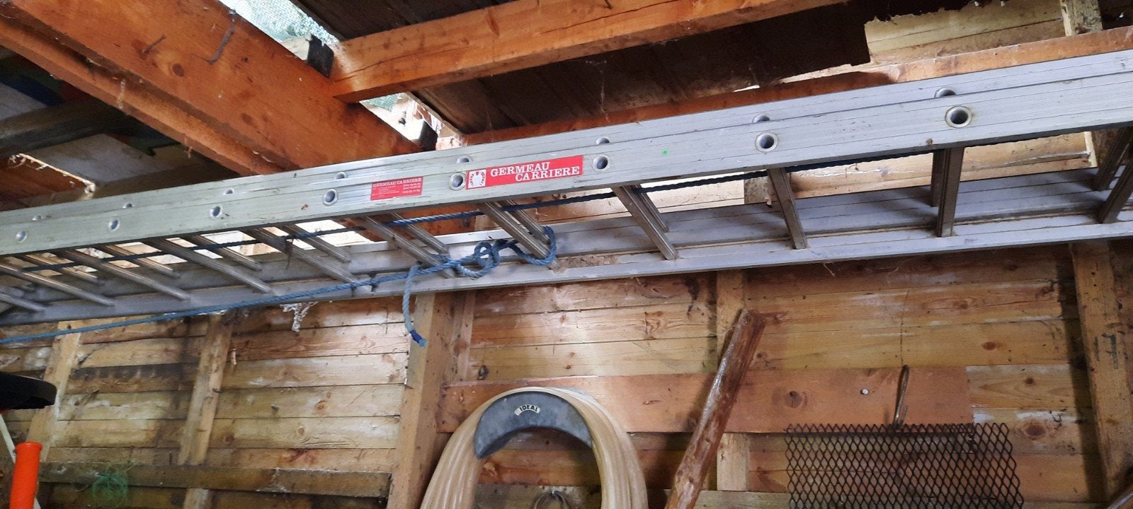 Grande échelle double en aluminium, Doe-het-zelf en Bouw, Ladders en Trappen, Ophalen, Ladder