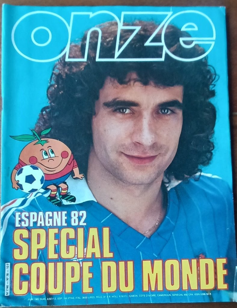 Onze// juni 1982// WK Spanje/ Keegan/Maradona/Platini/Junior, Ophalen of Verzenden, Tijdschrift