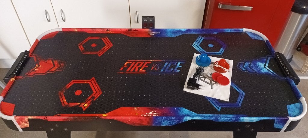 Air Hockey Carromco Fire vs. Ice, Enlèvement, Comme neuf