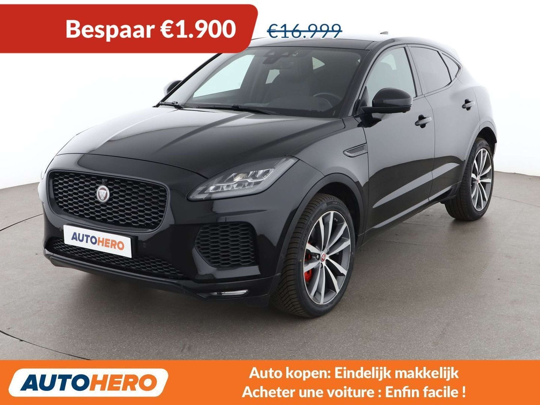 Jaguar E-Pace P300 R-Dynamic HSE AWD (bj 2018, automaat), Auto's, Automaat, 1998 cc, Gebruikt, Zwart