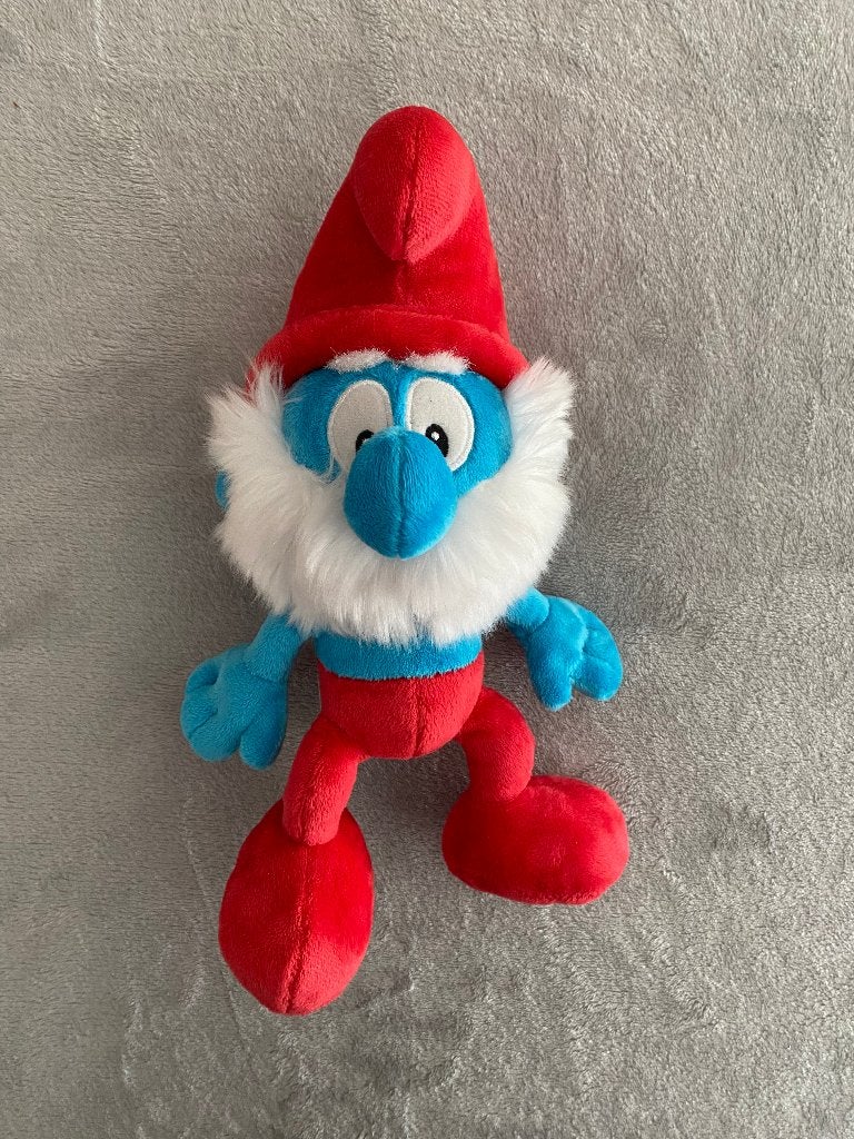 Knuffel Grote Smurf, Verzamelen, Smurfen, Ophalen of Verzenden, Zo goed als nieuw, Grote Smurf, Poppetje, Figuurtje of Knuffel