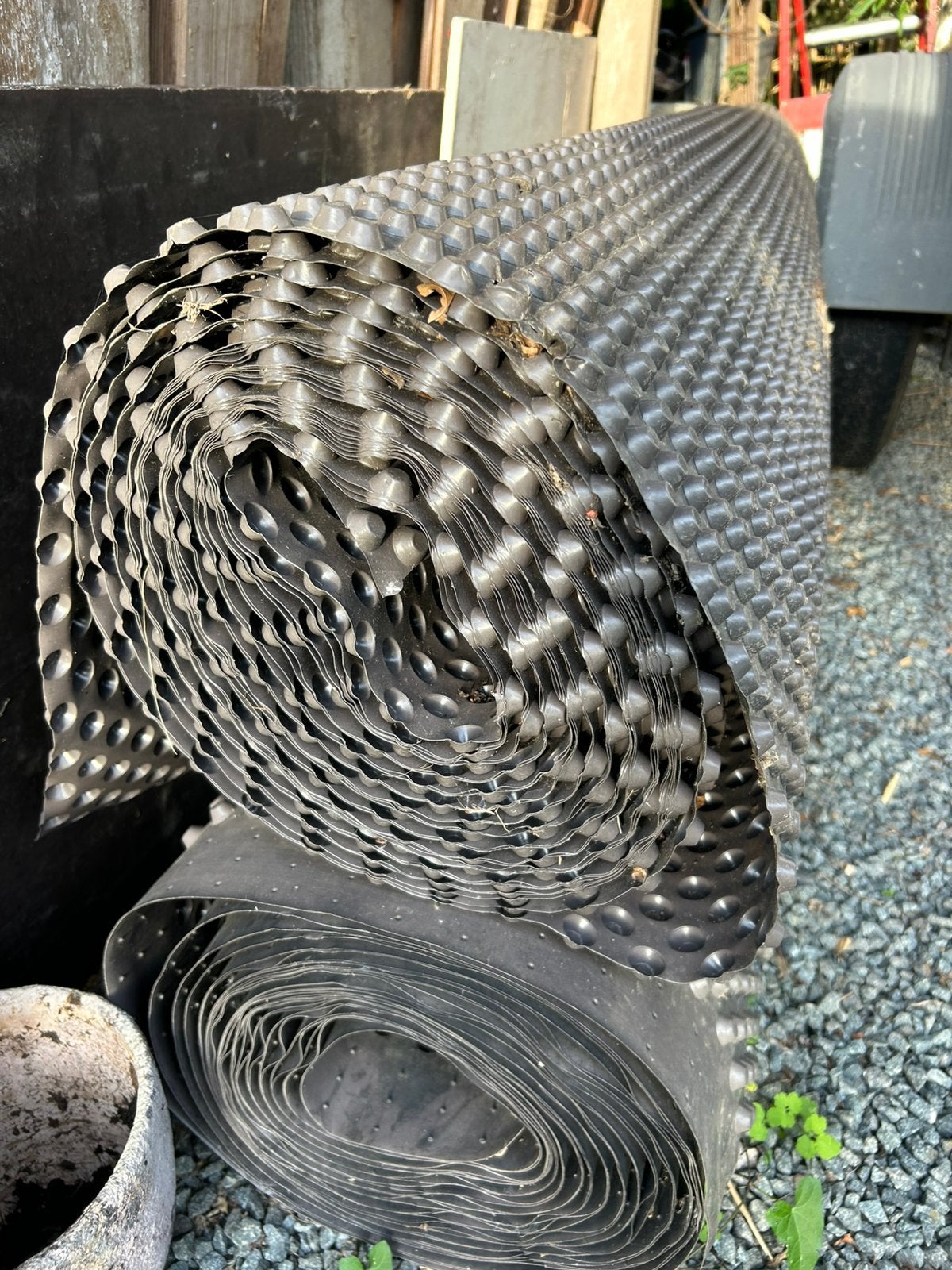Membrane alvéolée, protection sous bassement. 50M/2,5M., Bricolage & Construction, Enlèvement, Comme neuf