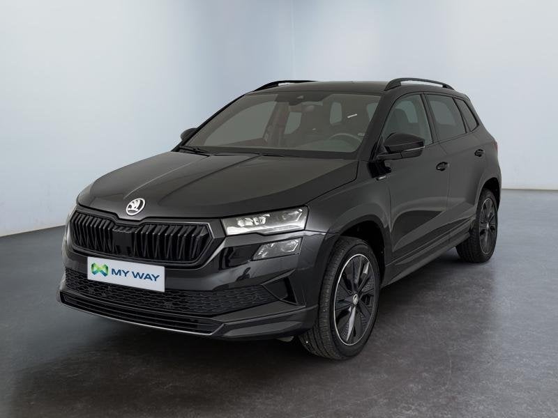 Skoda Karoq Sportline*Boite auto*GPS*Caméra*Carplay*Capteur, Automaat, 1498 cc, Euro 6, Zwart