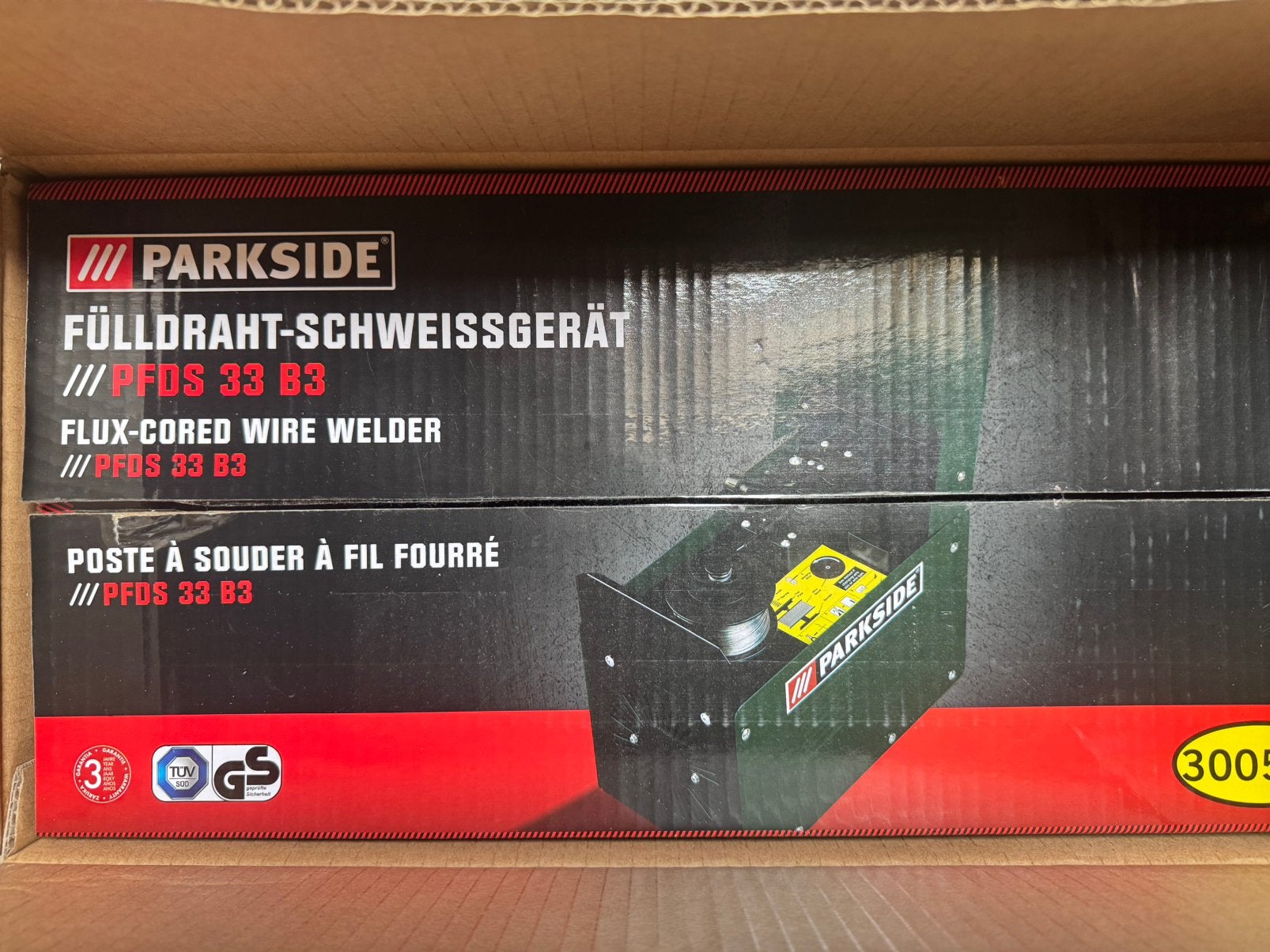poste à souder à fil fourré Parkside + casque JAMAIS UTILISÉ, Enlèvement