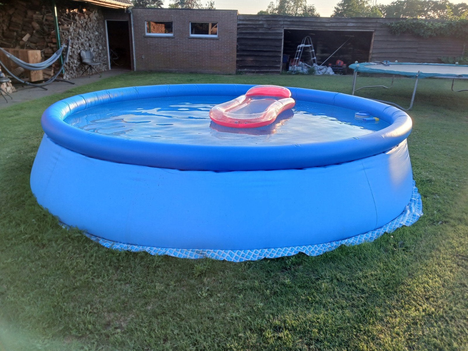 Zwembad 4 meter diameter met filterpomp, Tuin en Terras, Zwembaden, Ophalen, Gebruikt, Opblaaszwembad, 80 tot 120 cm
