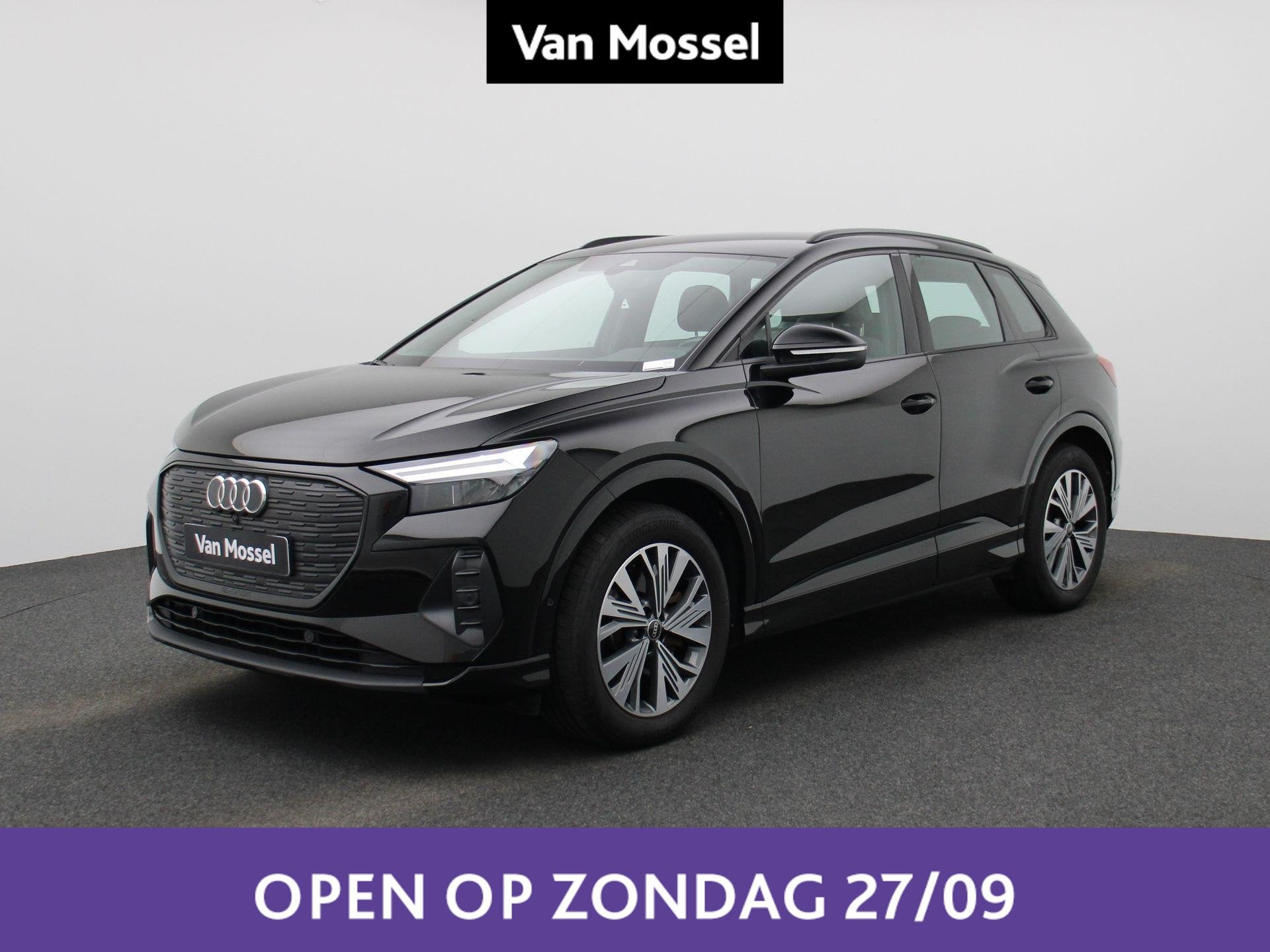 Audi Q4 e-tron 40 Advanced SOH 95,5%, Auto's, Automaat, Zwart, 82 kWh, Zwart