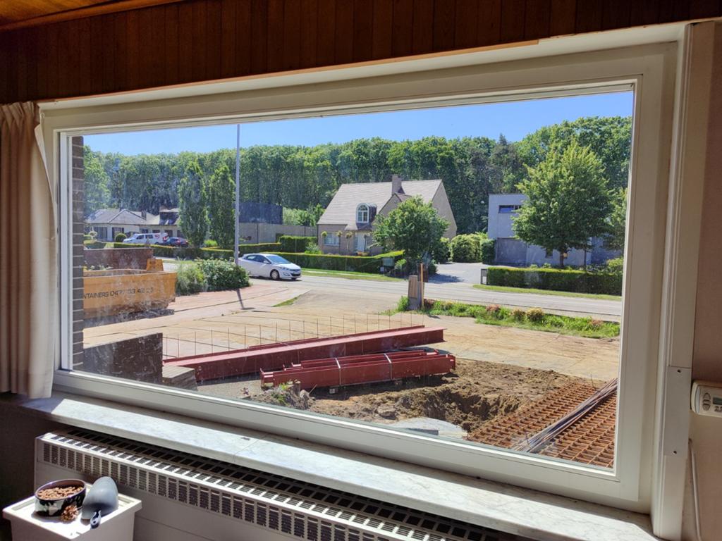 Vast raam, Doe-het-zelf en Bouw, Glas en Ramen, Ophalen, Gevelraam of Ruit, Gebruikt, 120 tot 160 cm