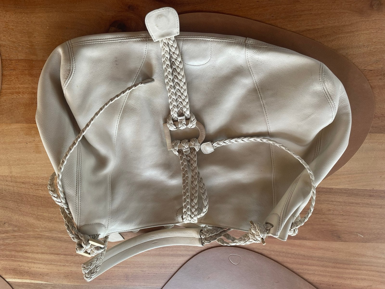 Witte delvaux tas, Handtassen en Accessoires, Tassen | Damestassen, Ophalen, Zo goed als nieuw, Handtas