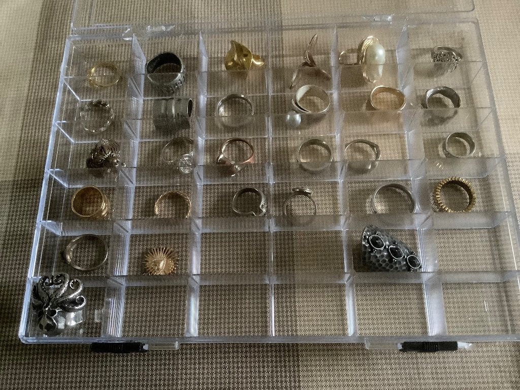 verzameling van 68 ringen, Ophalen of Verzenden, Zo goed als nieuw