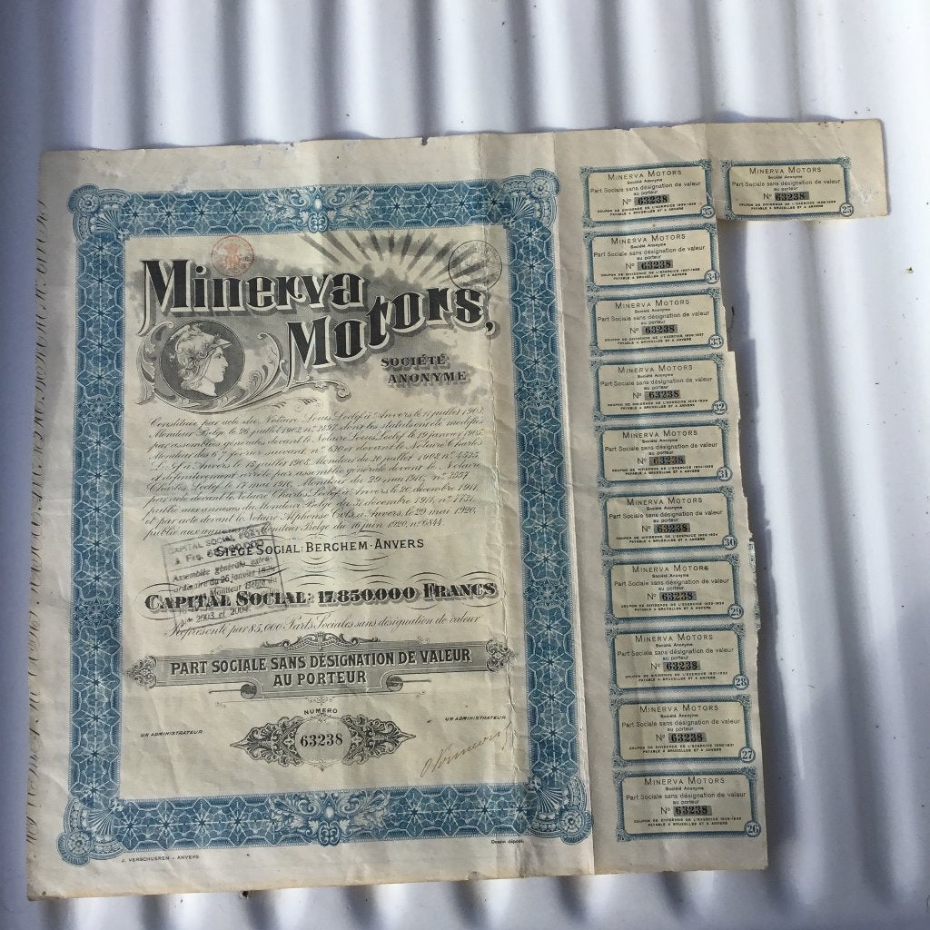 Minerva, Ophalen of Verzenden, Gebruikt, Oldtimer onderdelen