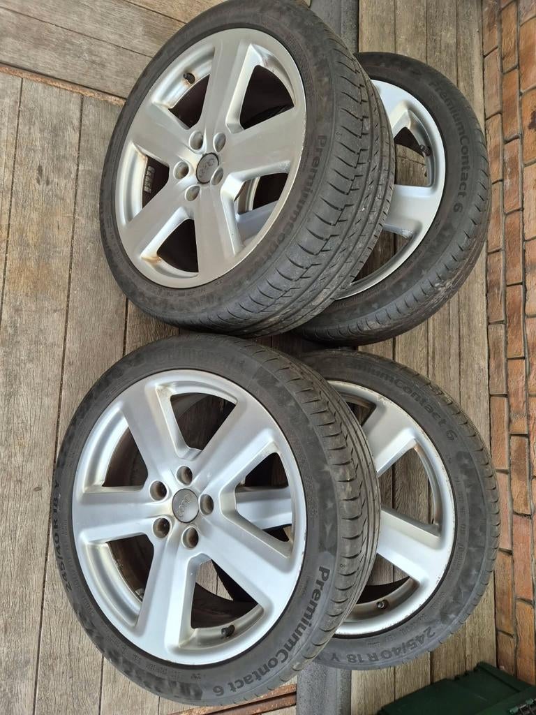 Originele S-Line alu velgen + banden, Auto-onderdelen, Banden en Velgen, Ophalen, Band(en)