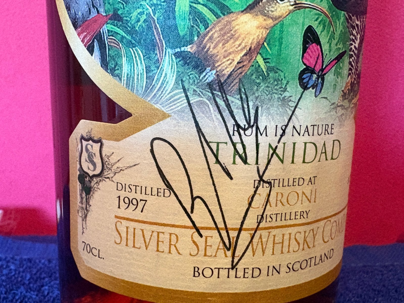 Rhum Caroni - Signature Massimo Righi, Collections, Enlèvement ou Envoi, Neuf