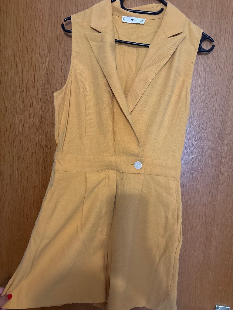 Jumpsuit, Kleding | Dames, Jumpsuits, Ophalen, Mango, Geel, Zo goed als nieuw