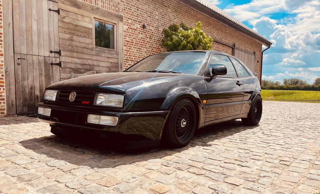 Volkswagen Corrado 1800 16v oldtimer, Auto's, Voorwielaandrijving, Stof, Volkswagen, Zwart