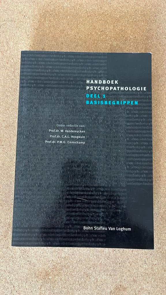 Handboek Psychopathologie - basisbegrippen, Boeken, Ophalen of Verzenden