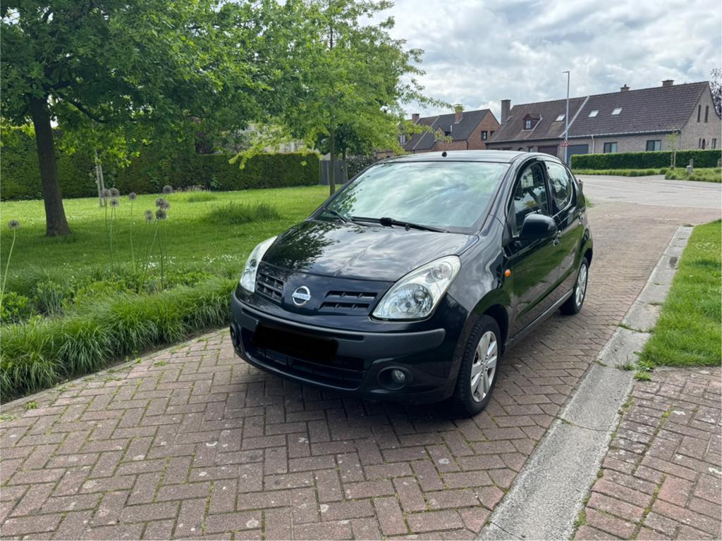 Nissan Pixo/ Benzine/ Airco, Auto's, Nissan, Euro 5, Stof, Zwart, Stadsauto