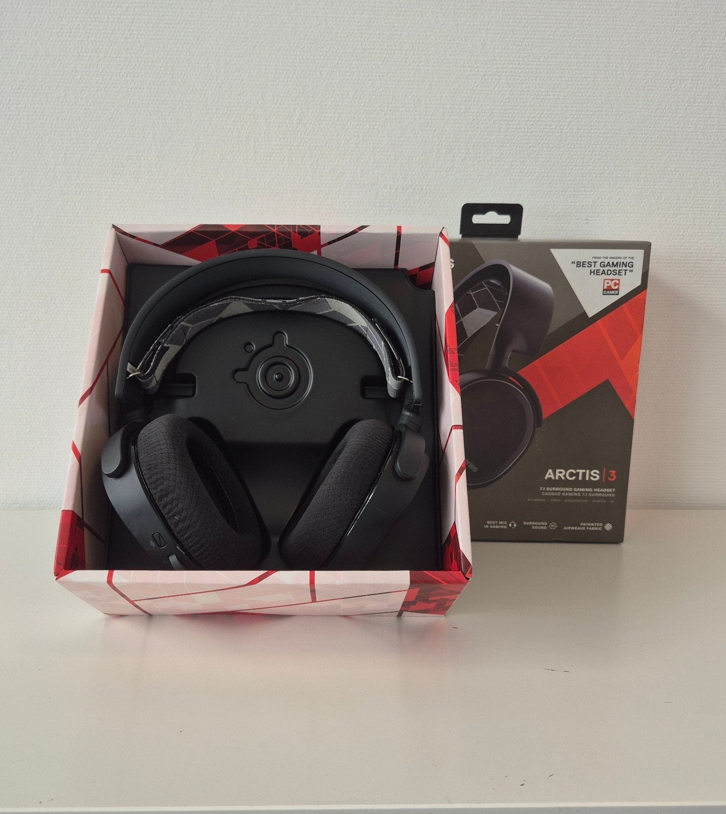 Arctis 3 gaming-headsetmicrofoon - Steel-serie, Gaming headset, Steel series, Ophalen of Verzenden, Zo goed als nieuw