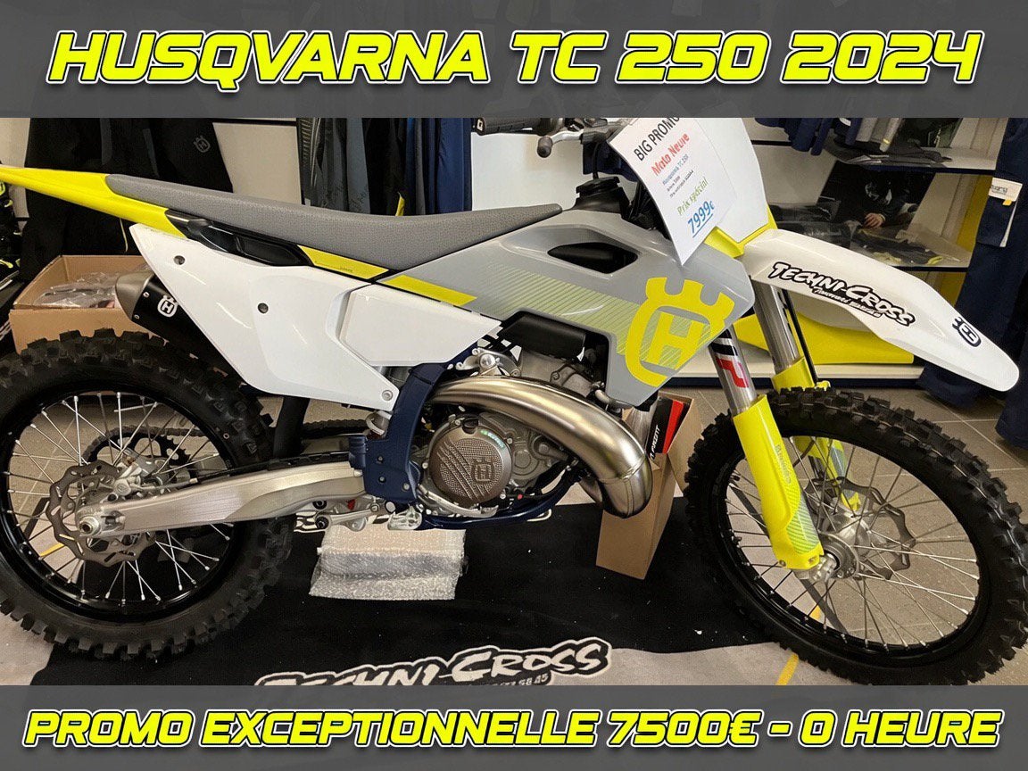 Moto de cross neuve Husqvarna model TC 250 année 2024, 250 cc, Nieuw, Bedrijf, Crossmotor