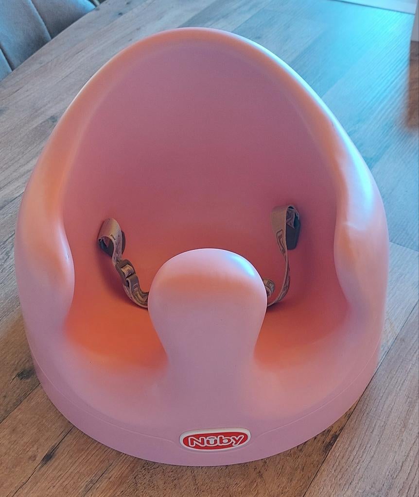 Nuby floor seat - baby zitje - kinderstoel - Roze foam, Ophalen