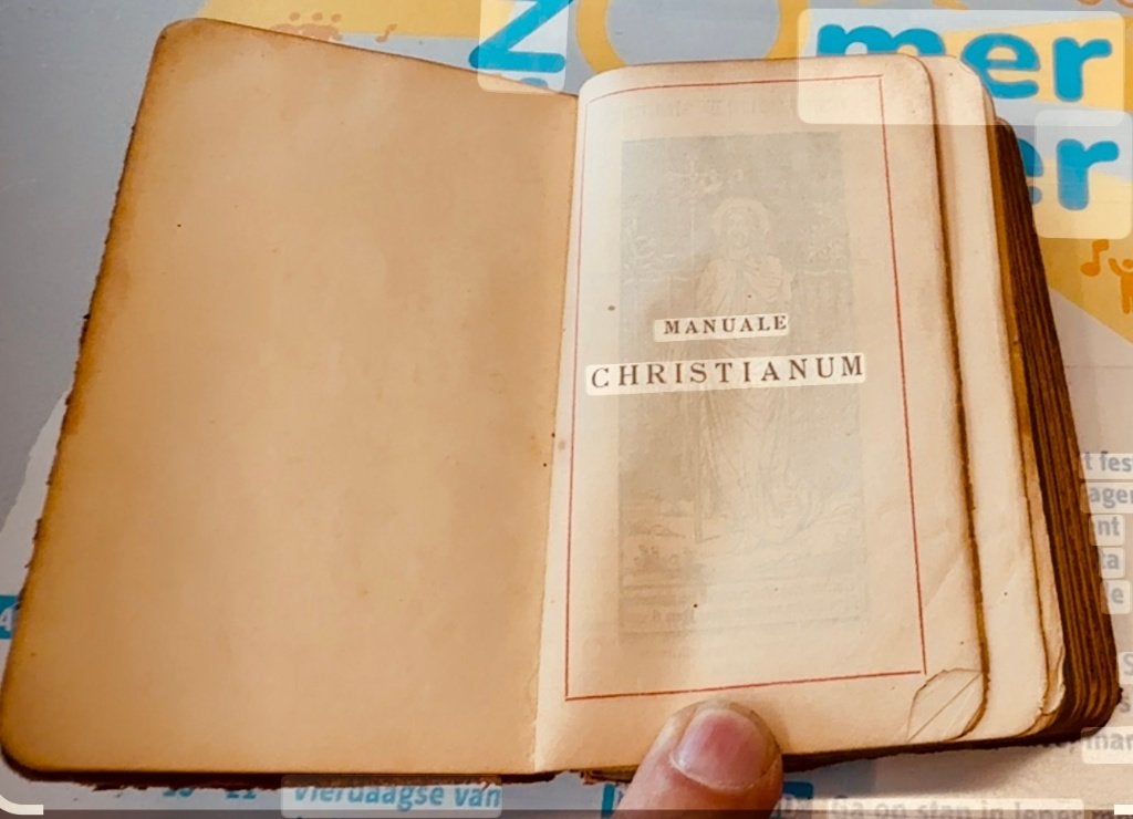 Oud latijns brevier Manuale Christianum, Boeken, Ophalen