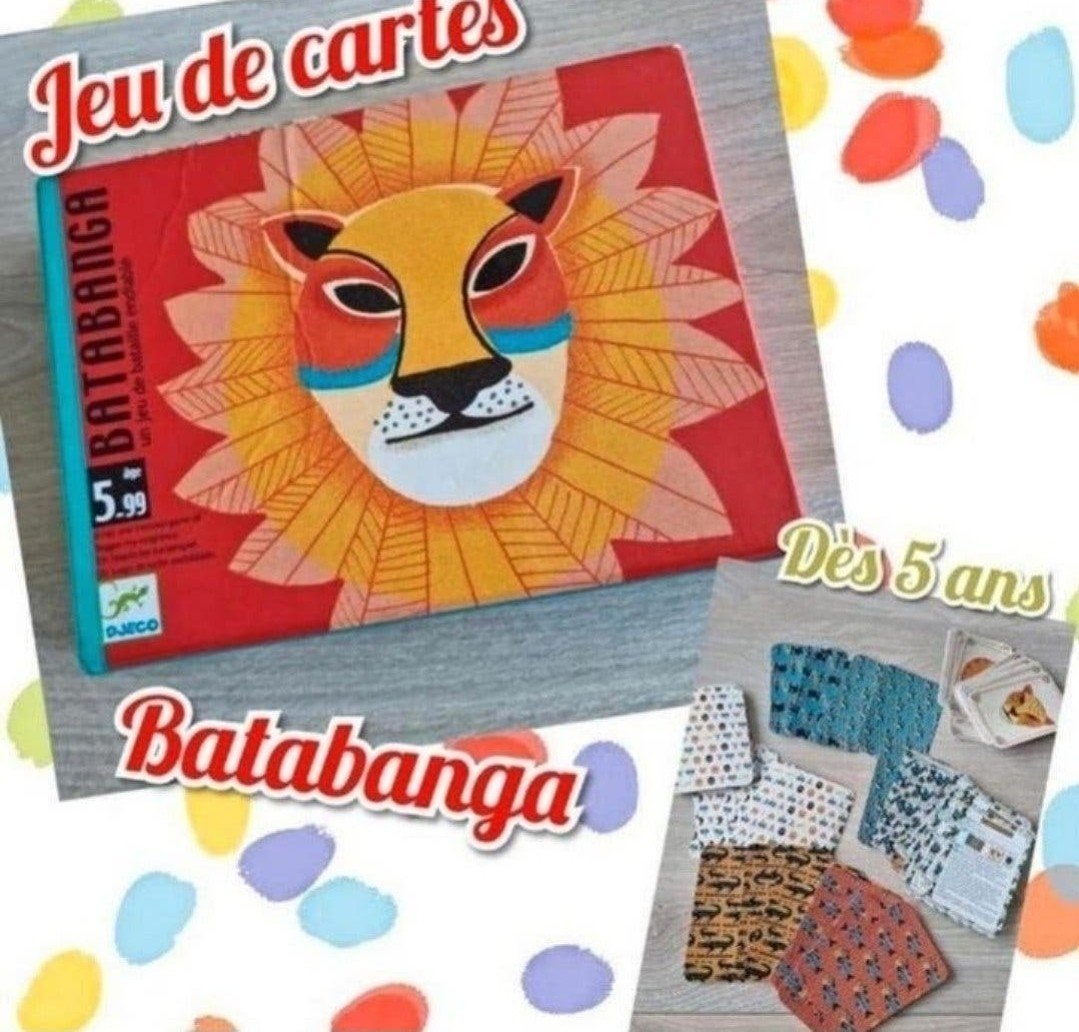 Jeu de cartes-Djeco-Batabanga-Dès 5 ans, Hobby & Loisirs créatifs, Trois ou quatre joueurs, Enlèvement ou Envoi, Comme neuf, Djecco