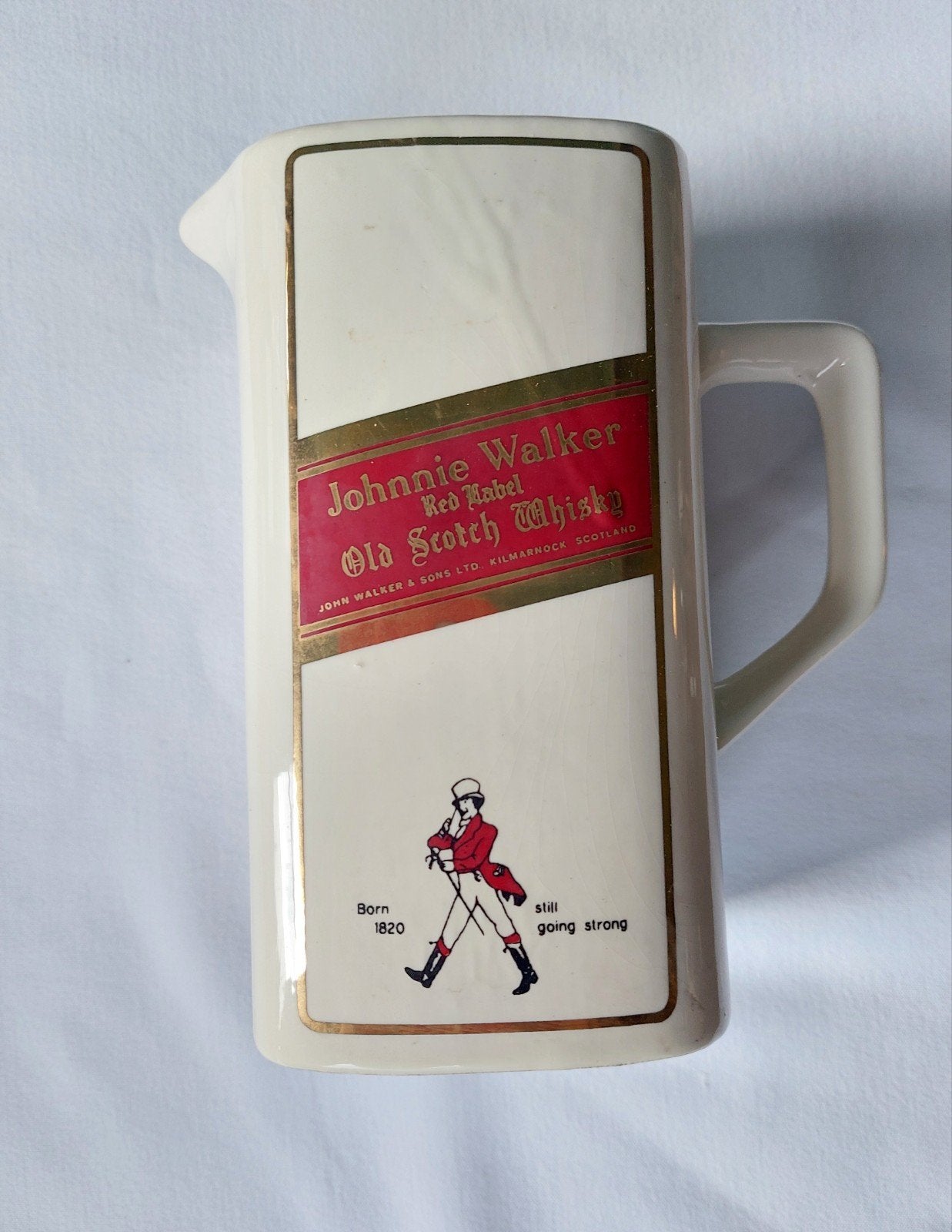 Vintage Johnnie Walker Whiskykan – Ceramiche Piola, Collections, Enlèvement ou Envoi, Comme neuf, Ustensile