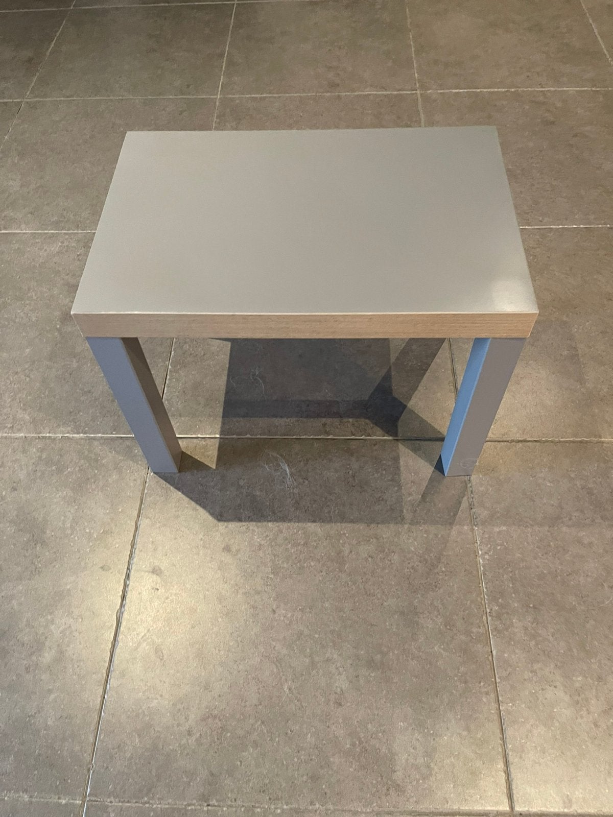 Table d'appoint IKEA Lack - Gris (60x40x45 cm), 55 à 75 cm, Enlèvement, Utilisé, Rectangulaire
