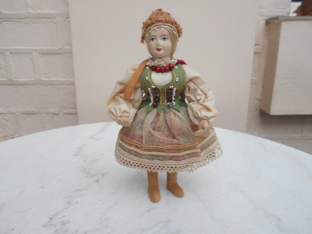 ancienne poupée de collection en tissu Hongrie, Collections, Enlèvement ou Envoi, Utilisé, Poupée