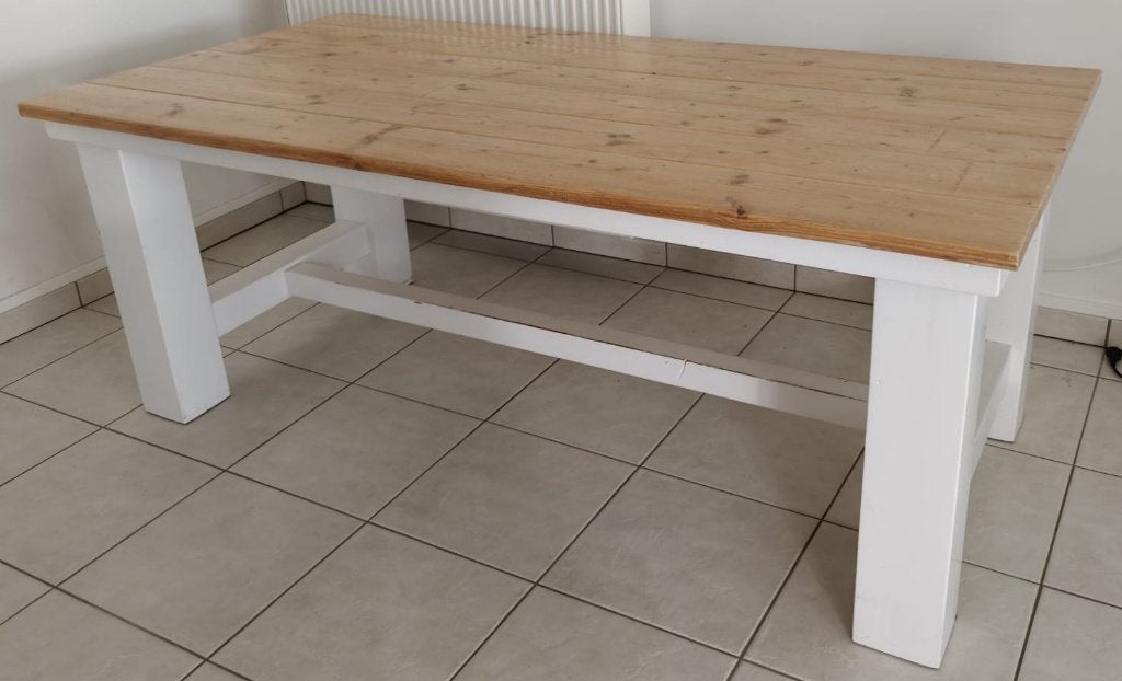 eettafel, Huis en Inrichting, Tafels | Eettafels, Ophalen, 100 tot 150 cm, Vierkant, 200 cm of meer