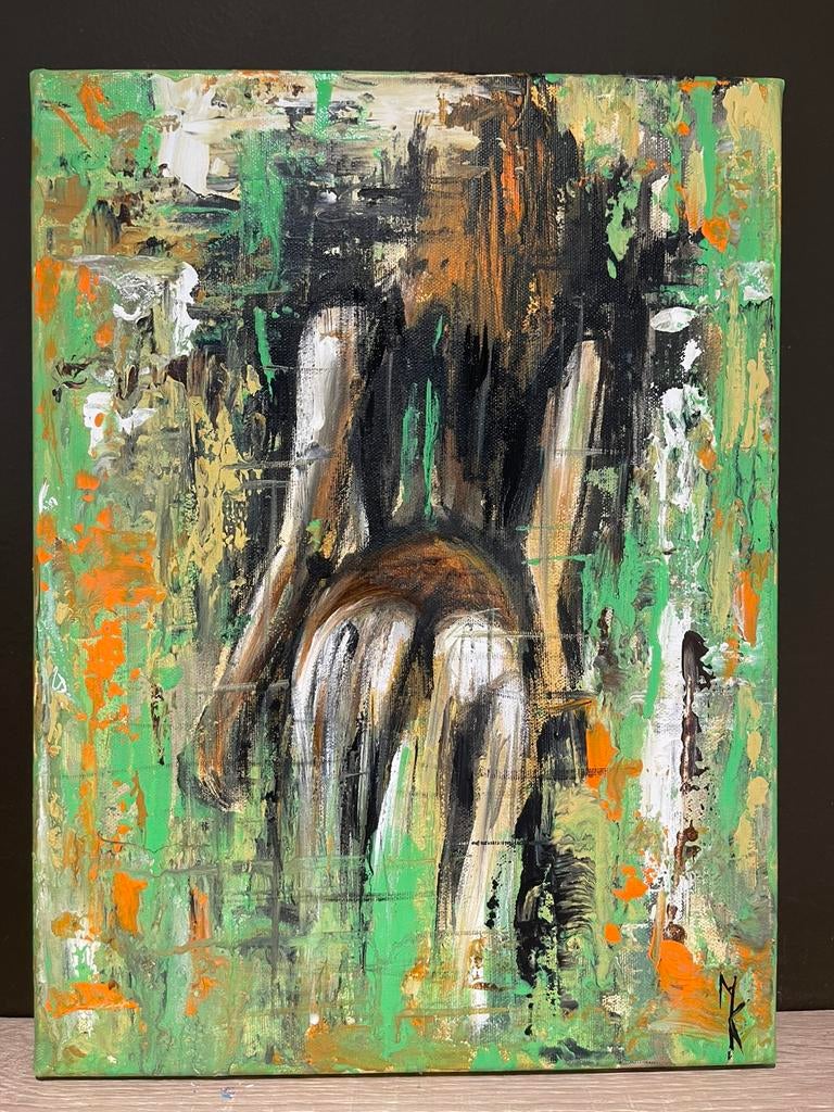 Abstract sensueel schilderij Mk Art, Antiek en Kunst, Ophalen of Verzenden