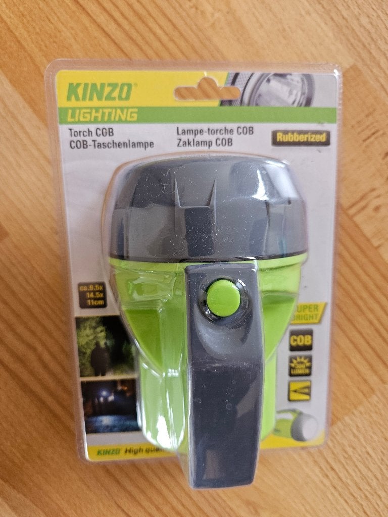 Lampe torche Kinzo COB neuve sous emballage, Enlèvement ou Envoi, Neuf, Batterie