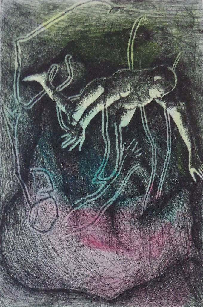THOMAS LANGE / MATTEO / KLEURETS / 80x60cm / SIG / 2004, Signé, Enlèvement ou Envoi