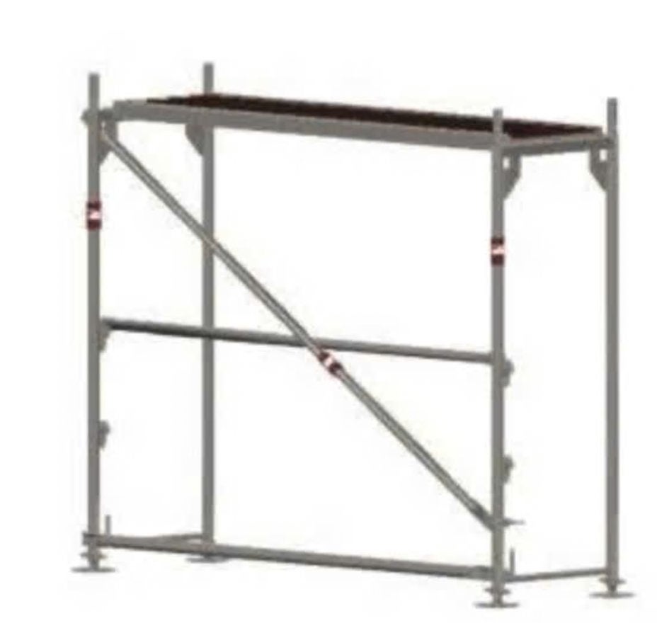 steiger Altrad Quadro, Doe-het-zelf en Bouw, Steigers, Gebruikt, Gevelsteiger, 2 tot 5 meter, Ophalen