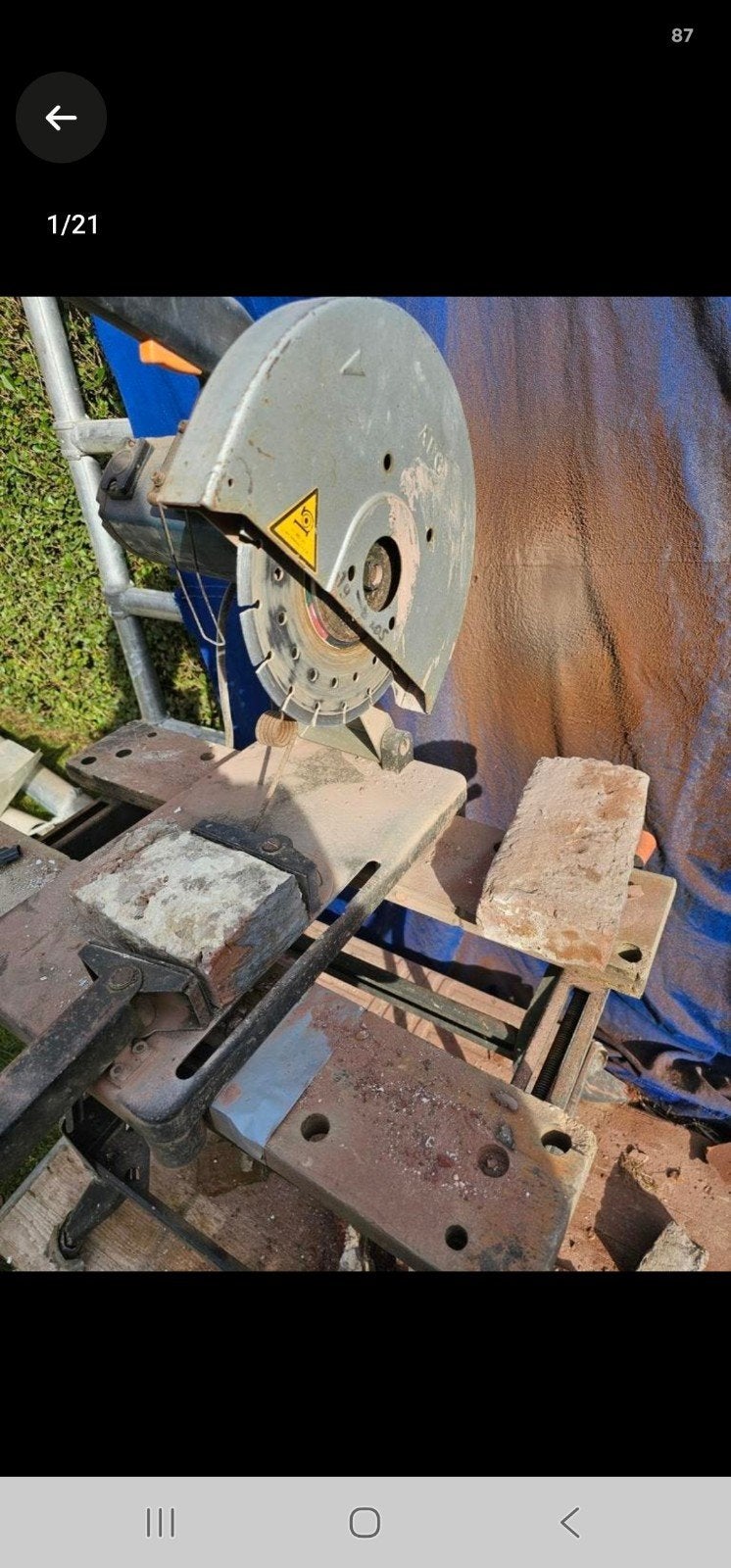 Steenzaagmachine kan ook als metaalzaagmachine gebruikt word, Enlèvement ou Envoi, AEG