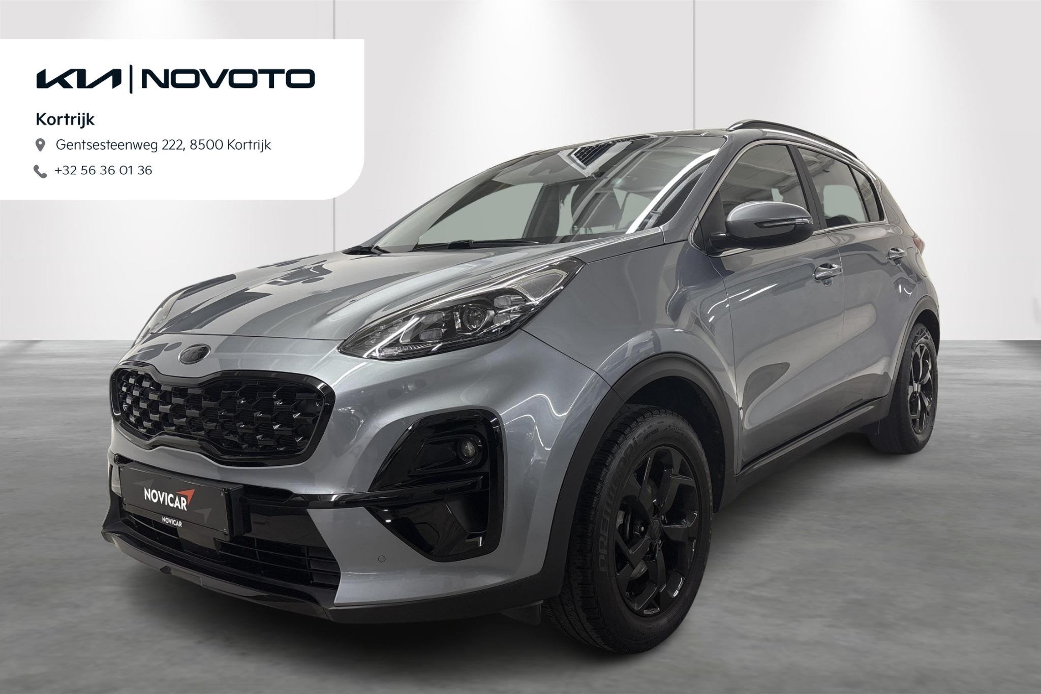 Kia Sportage Black Edition 1.6 ISG, Argent ou Gris, Entreprise, Boîte manuelle, 1415 kg