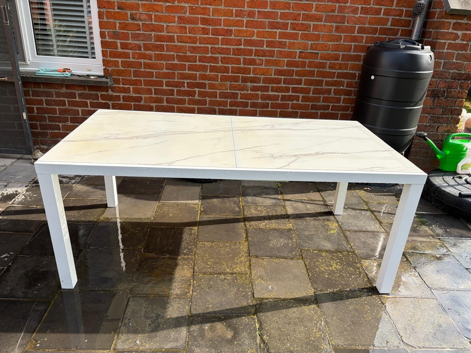 tuintafel, Tuin en Terras, Ophalen, Gebruikt, Rechthoekig, Overige materialen