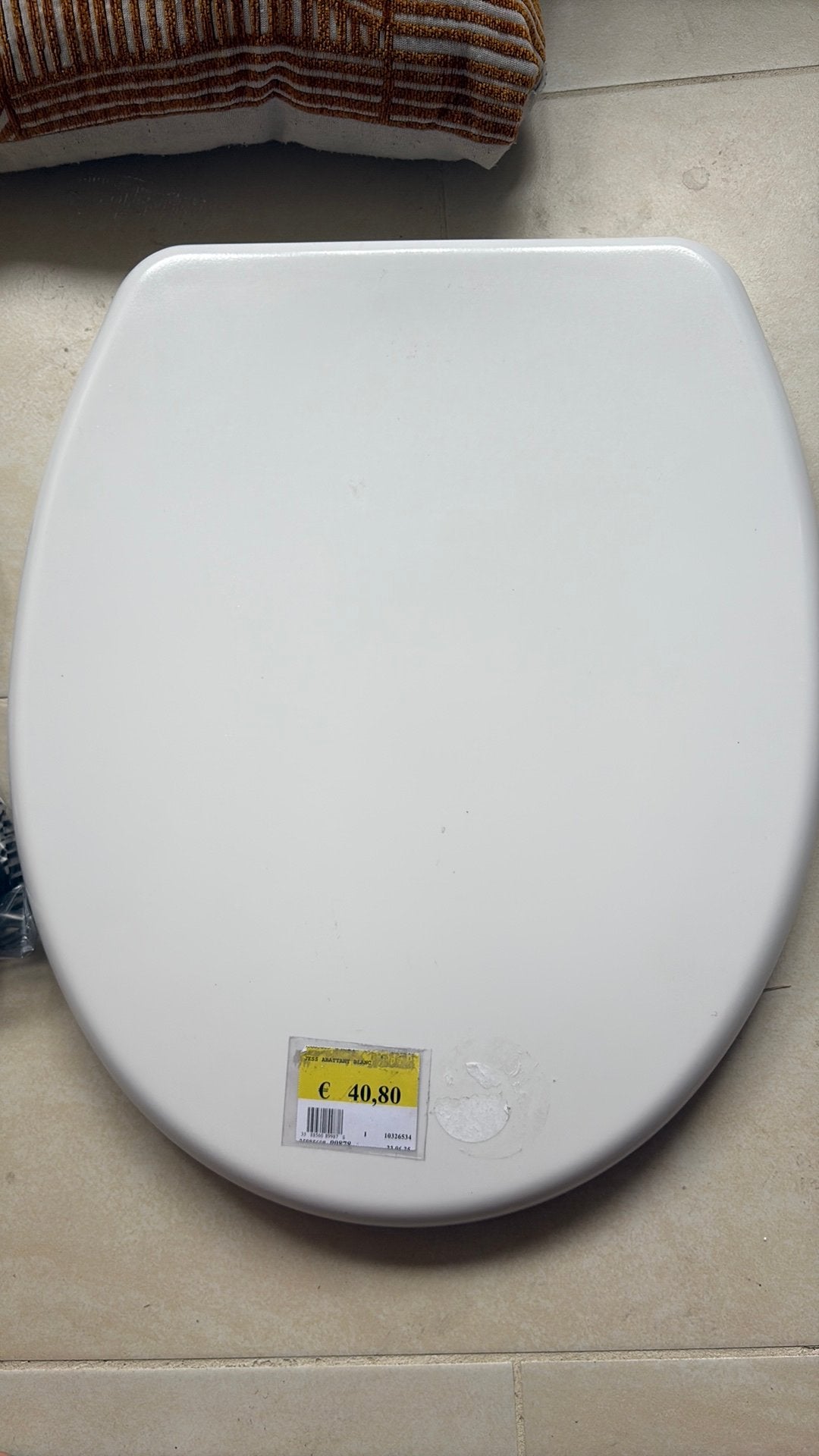 Abattant WC blanc neuf, Bricolage & Construction, Sanitaire, Enlèvement, Neuf, Toilettes