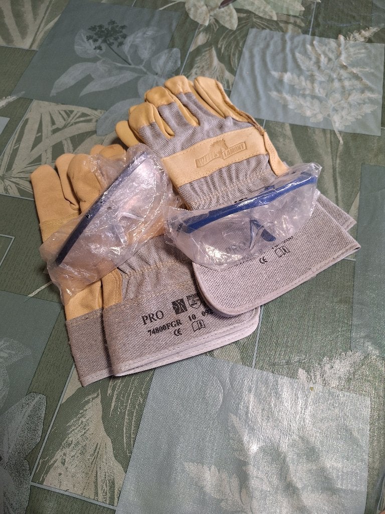 Gants et lunettes de travail, Bricolage & Construction, Lunettes de protection, Enlèvement, Neuf