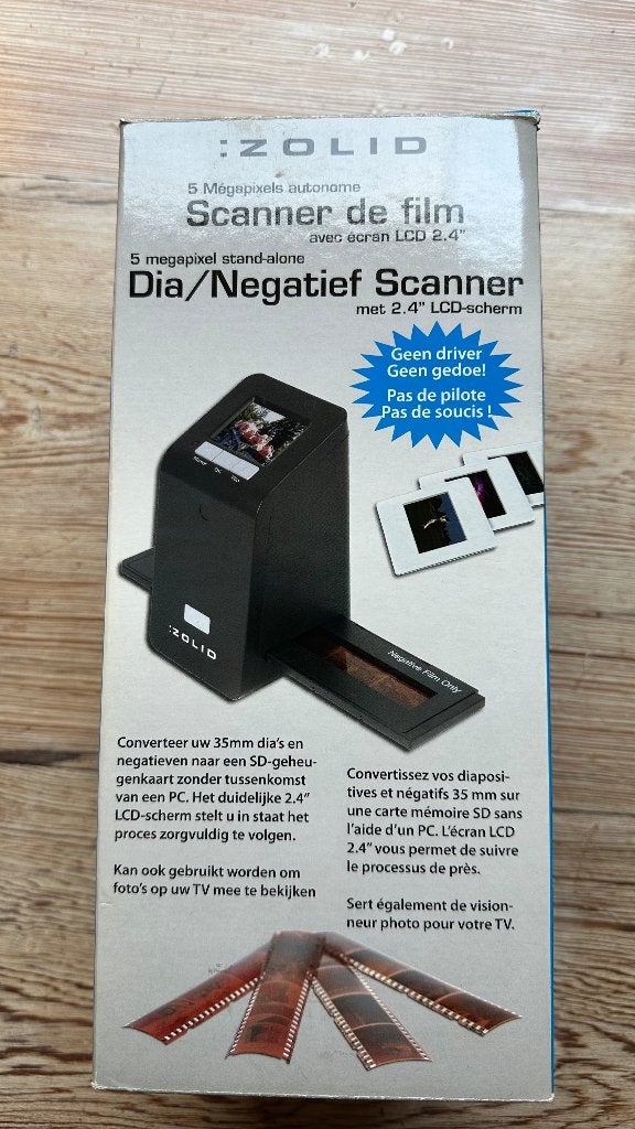 Dia/negatiefscanner Zolid, Audio, Tv en Foto, Ophalen, Zo goed als nieuw
